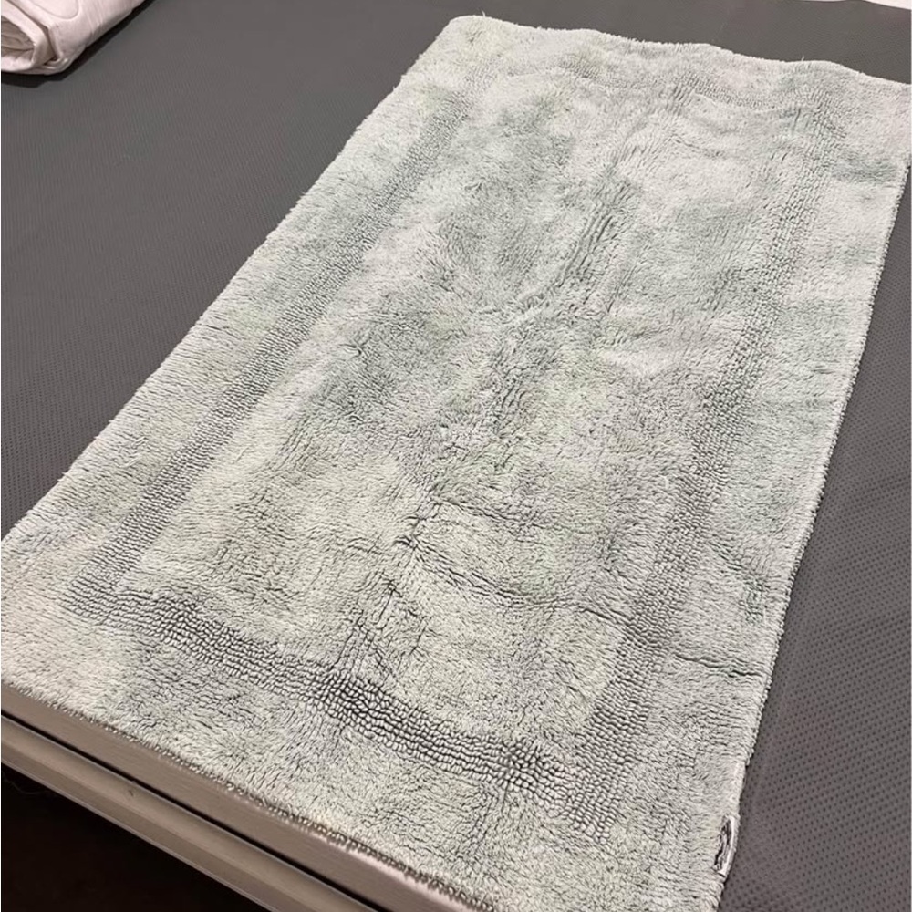 Crate and Barrel’s large thick Light Green Bath mat